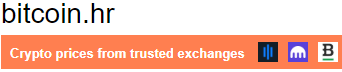 bitcoin.hr - crypto prices from trusted exchanges